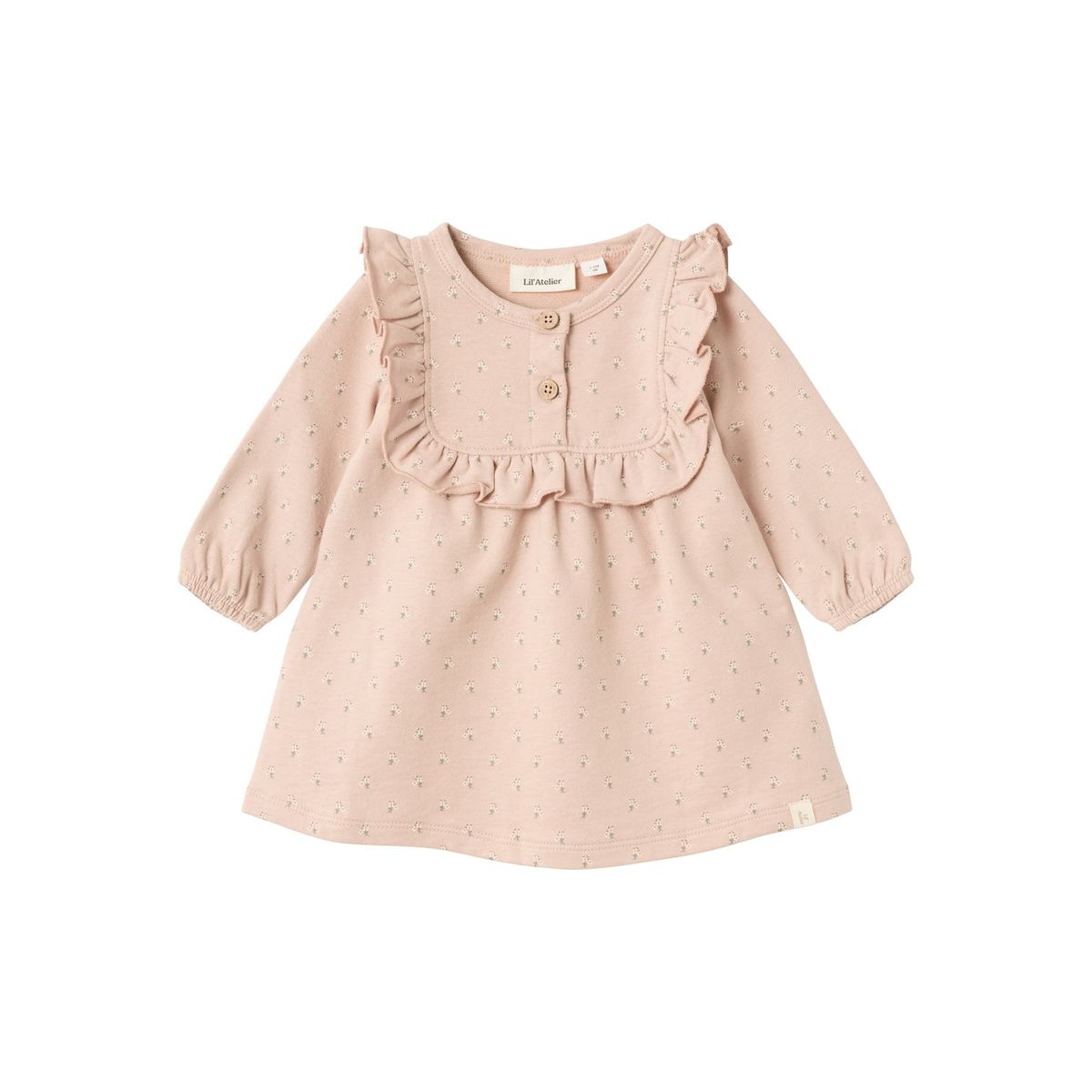 Lil Atelier Fanja Sweat Dres -Rose Dust - 56 cm