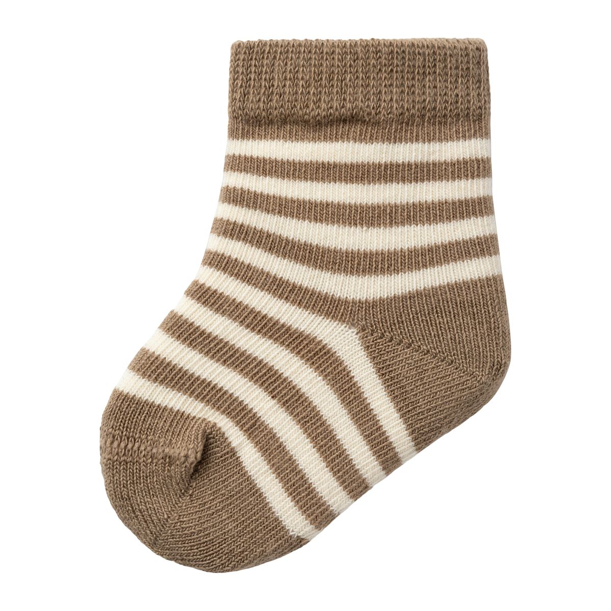 Lil Atelier Love Stripe Strømper - Birch - 50/56