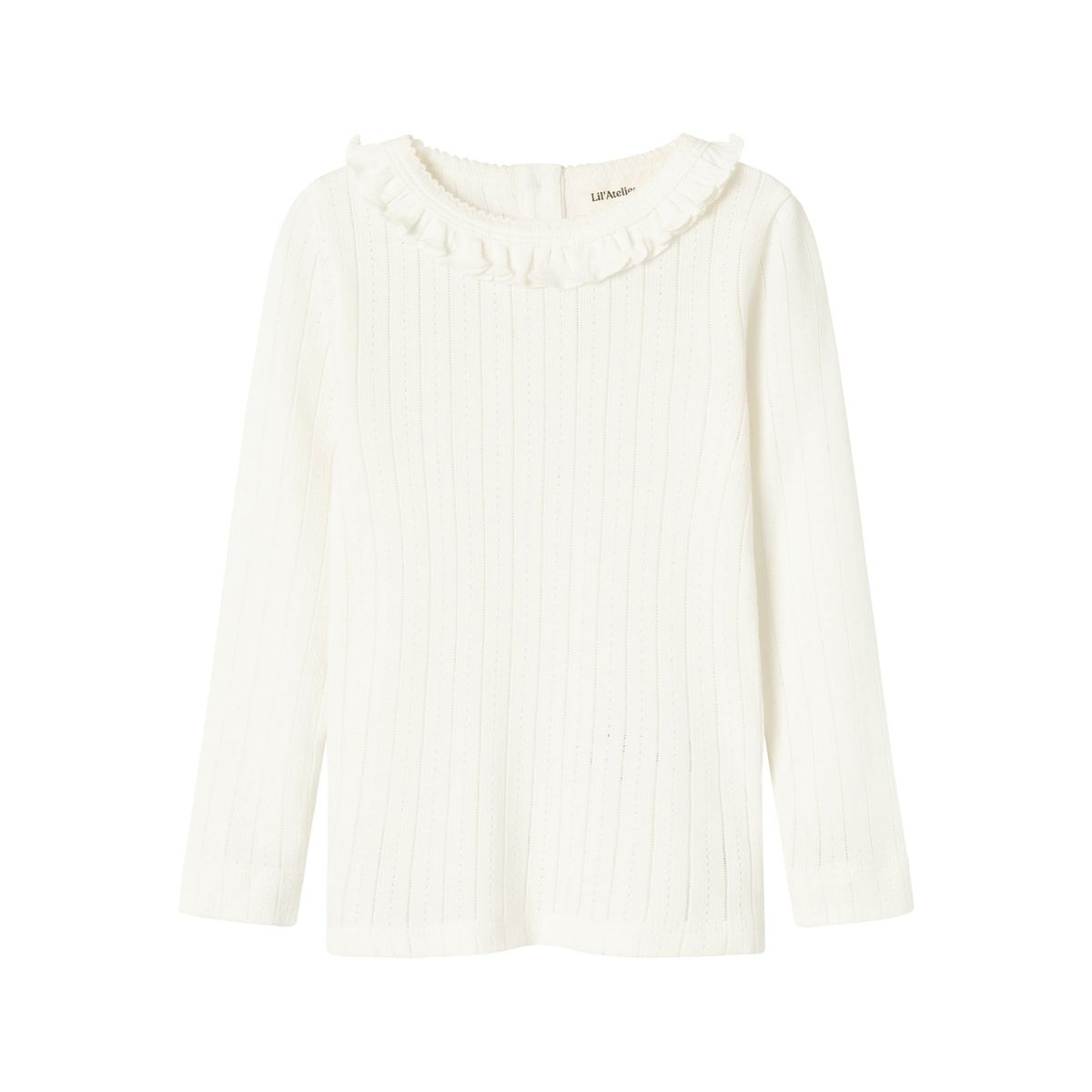 Lil Atelier Rachel Nis Slim Shirt - Coconut Milk - 92 cm