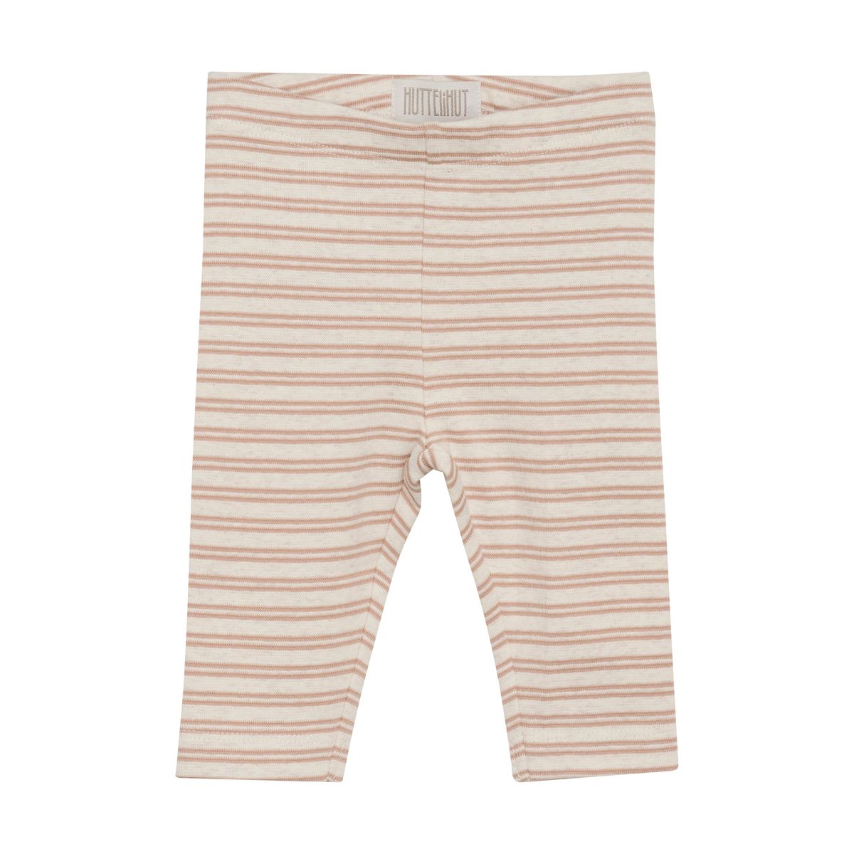 Huttelihut Striped Rib Leggings - Mahogany Rose - 56 cm