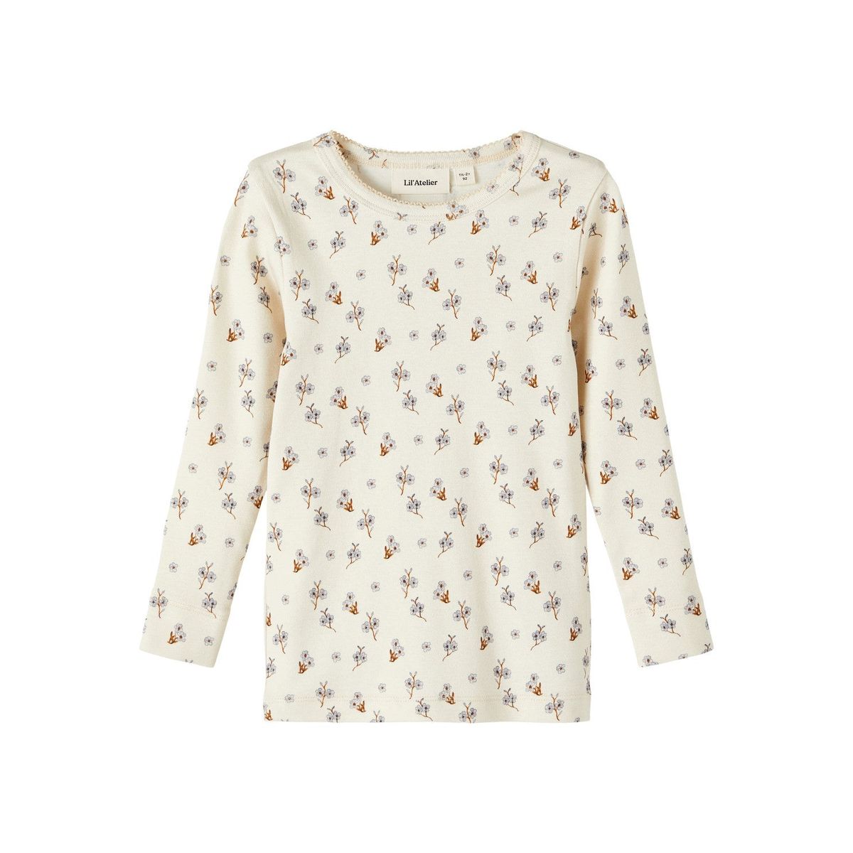 Lil Atelier Gaya Slim Top - Turtledove - 92 cm