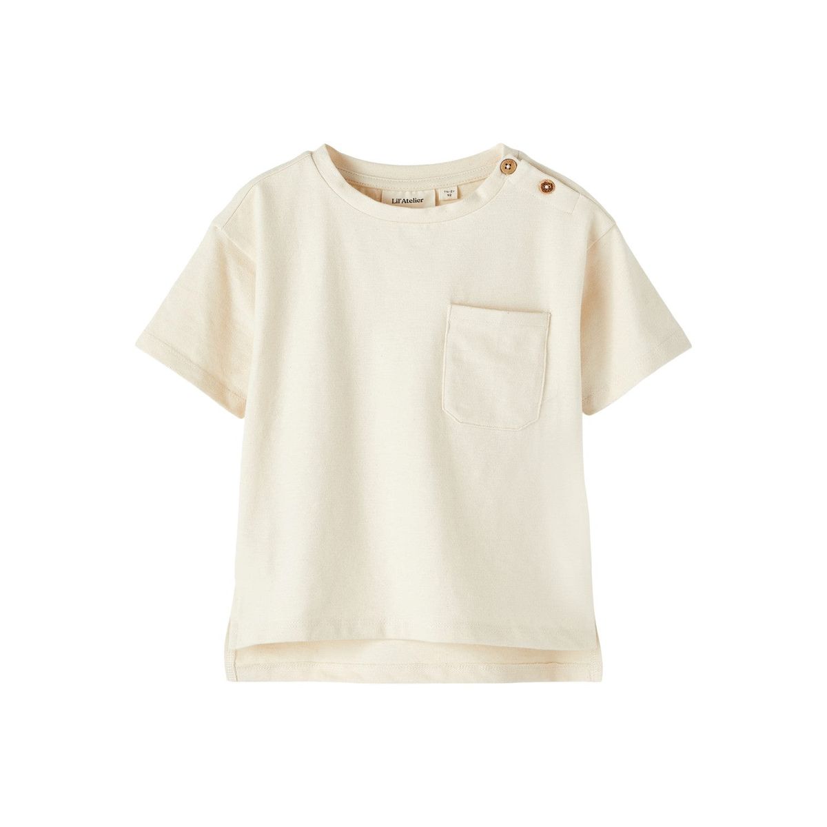 Lil Atelier Dello Loose T-shirt - Turtledove - 92 cm