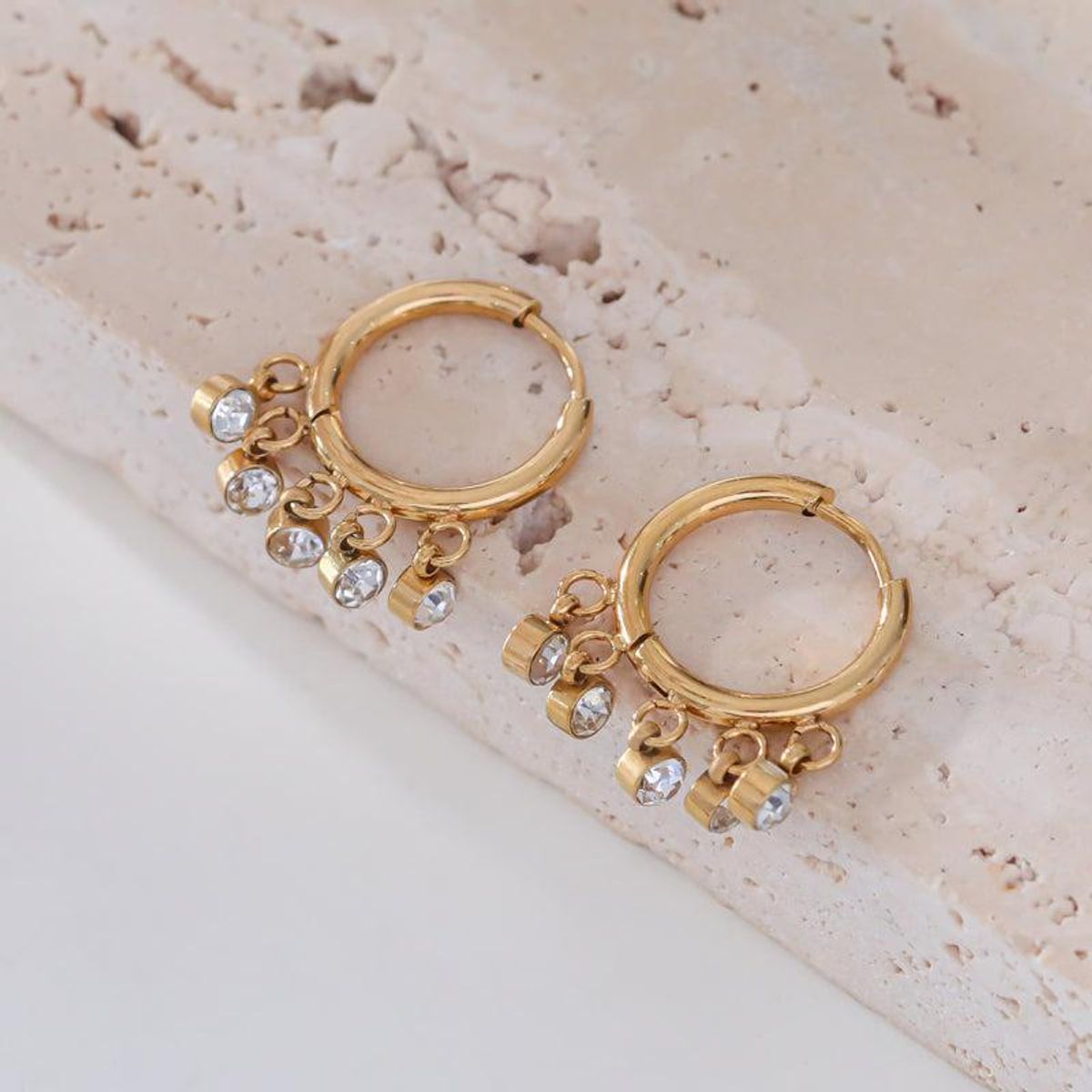 Eclat mini golden hoops Aaberg CPH