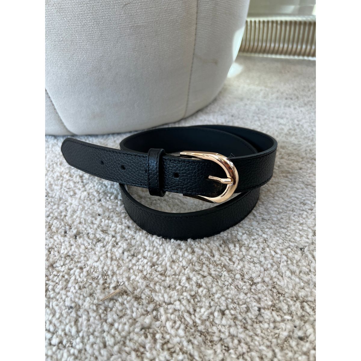 Black leather belt Aaberg CPH 85