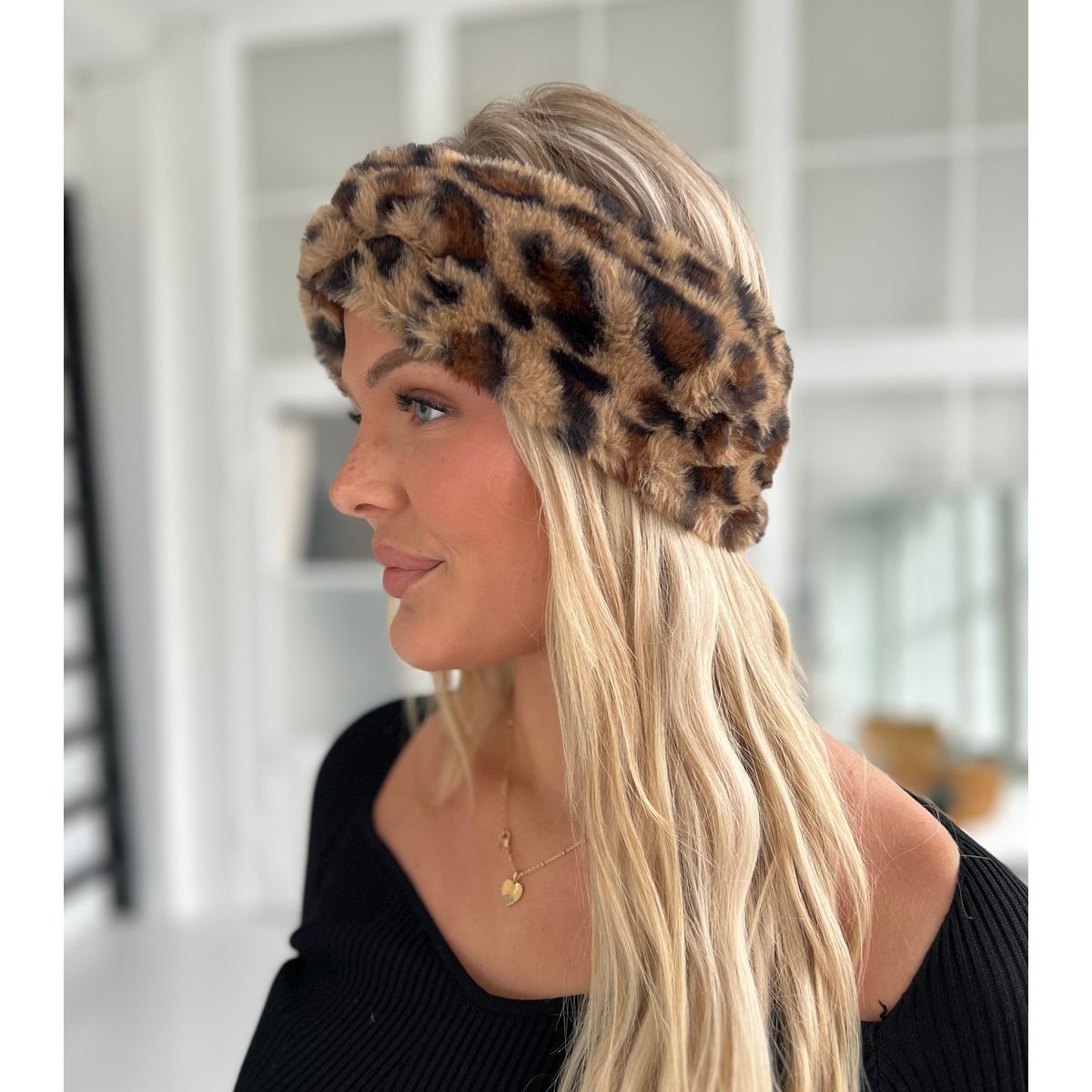 Angel leopard headband