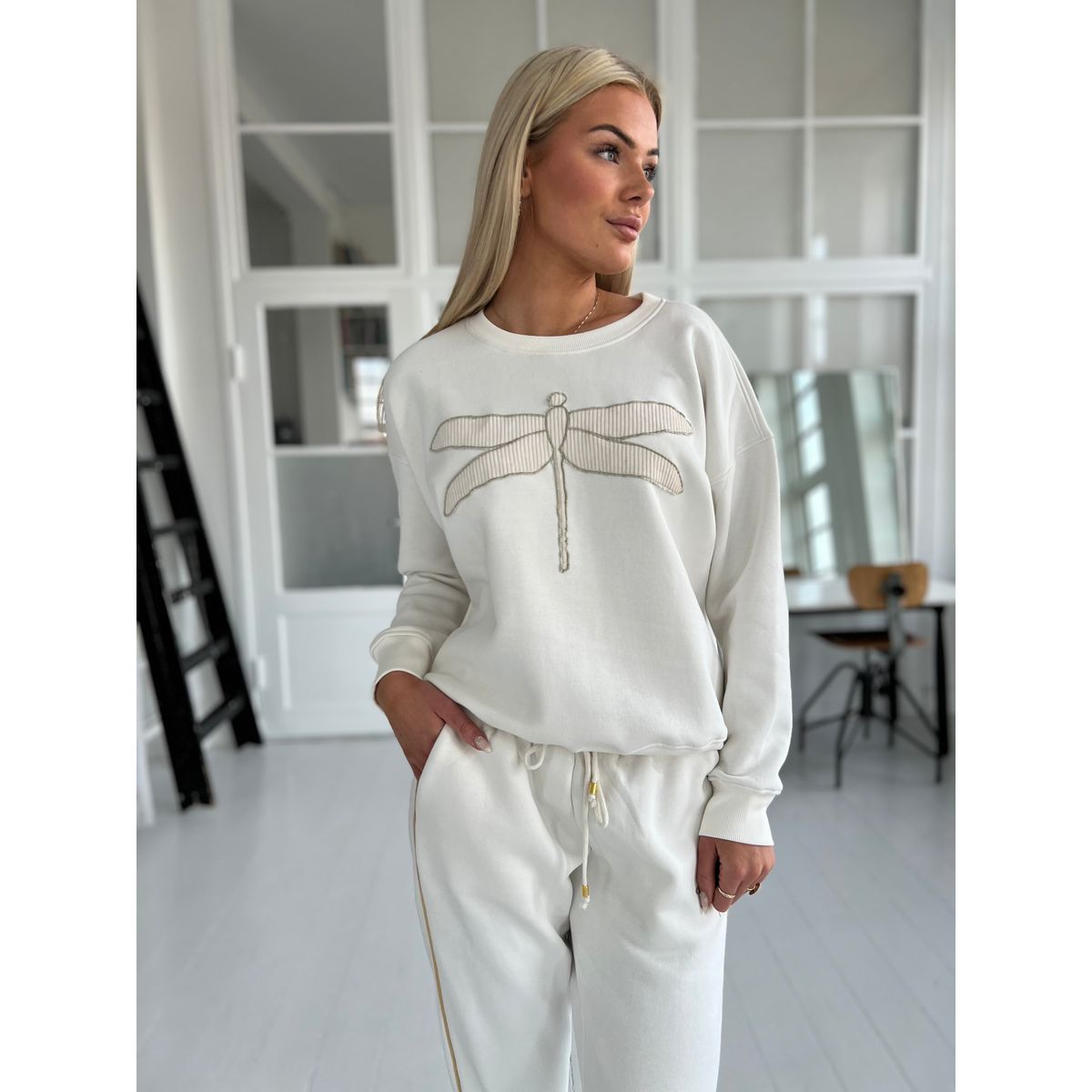 Gaspar roma off white sweatshirt