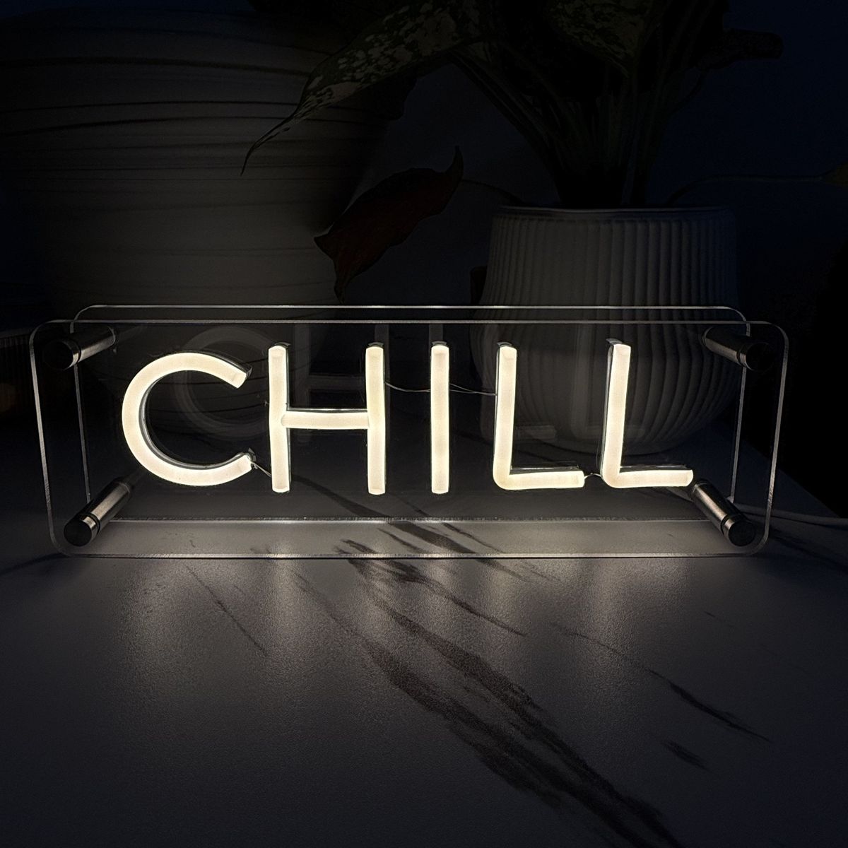 Lightish Chill Led Neon Box Bordlampe