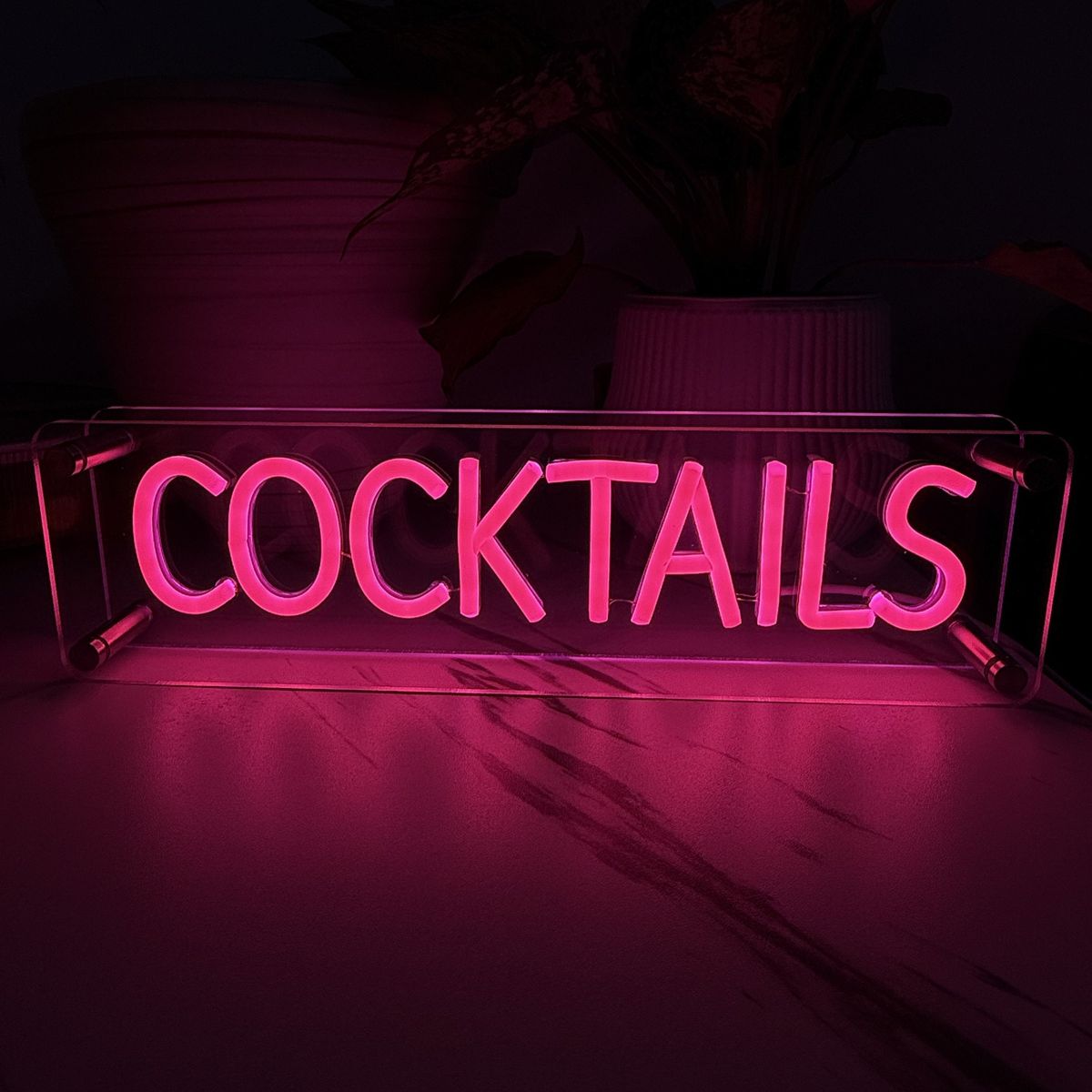 Lightish Cocktails Led Neon Box Bordlampe