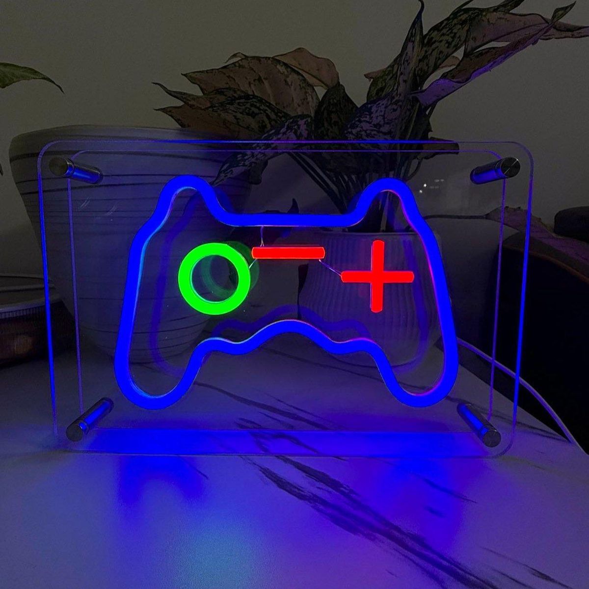 Lightish Joystick Led Neon Box Bordlampe