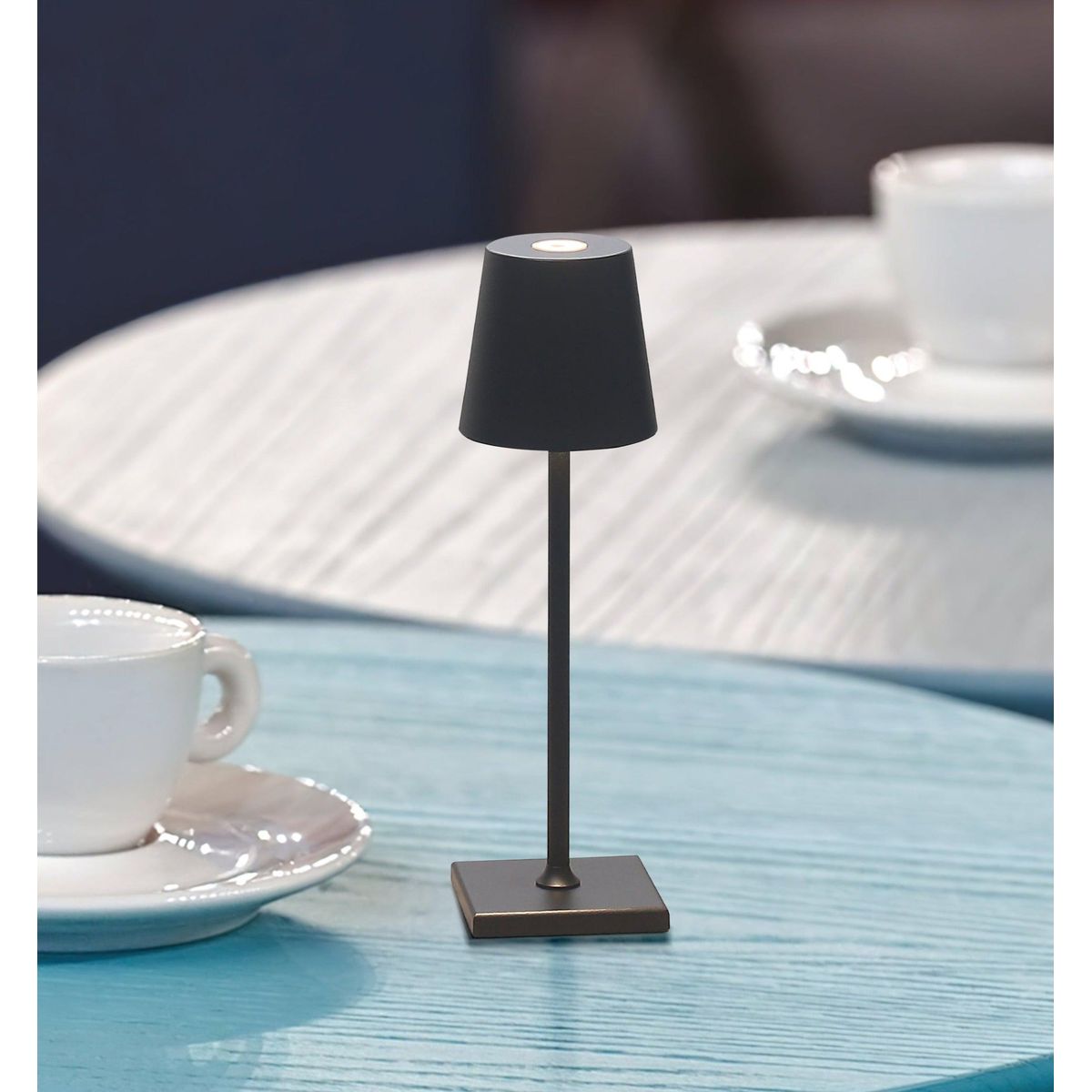 Nordic Seasons Garda Mini 24cm Trådløs Bordlampe Ip54 Sort