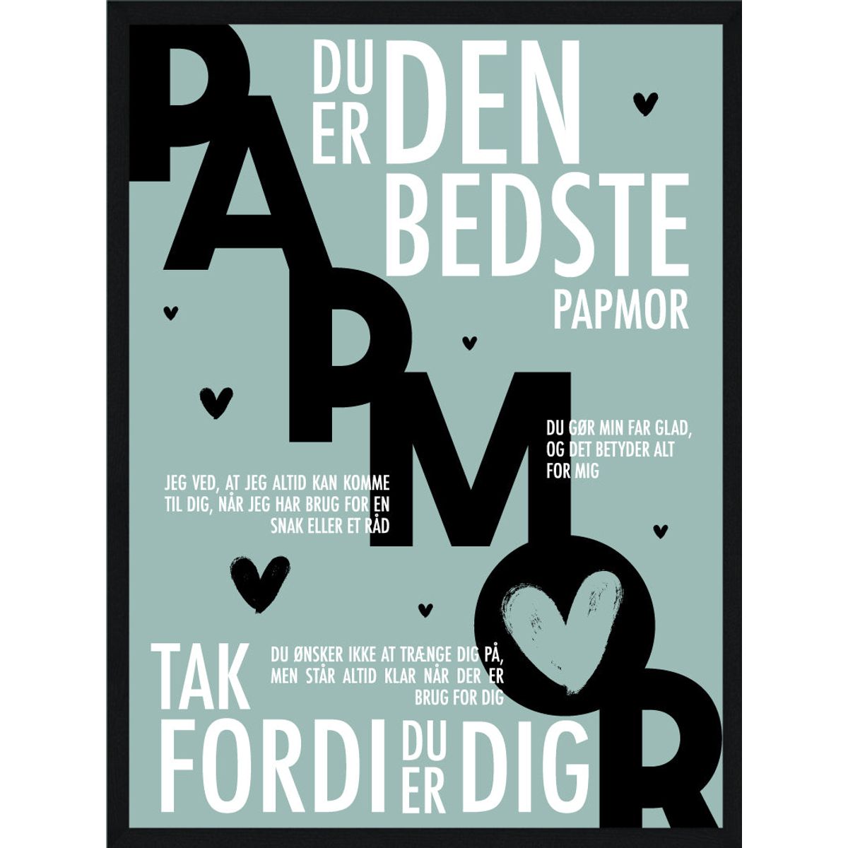 Papmor plakat - Personlig plakat