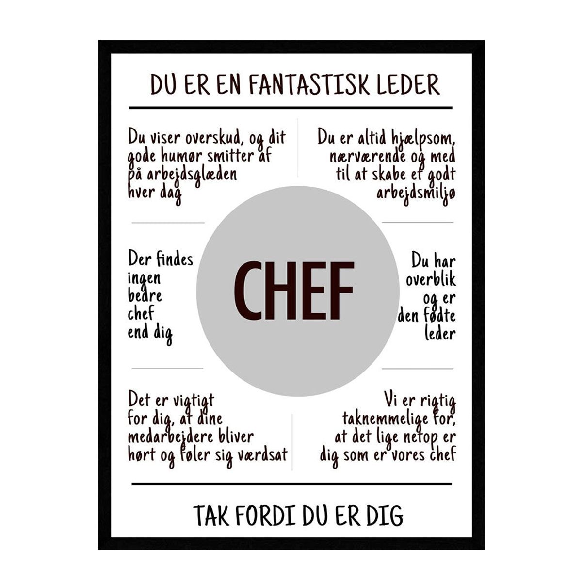 Chef plakat