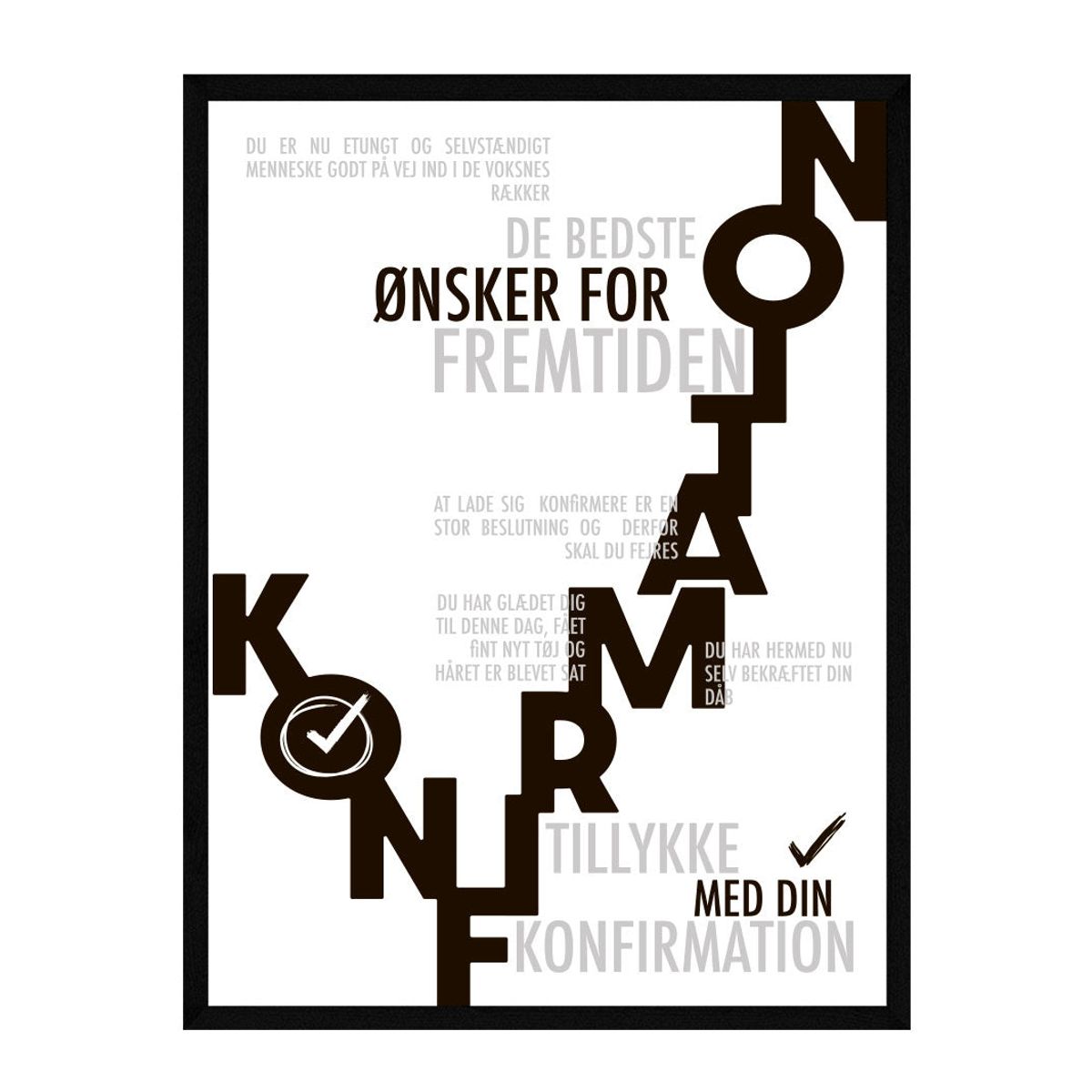 konfirmand plakat - Personlig plakat