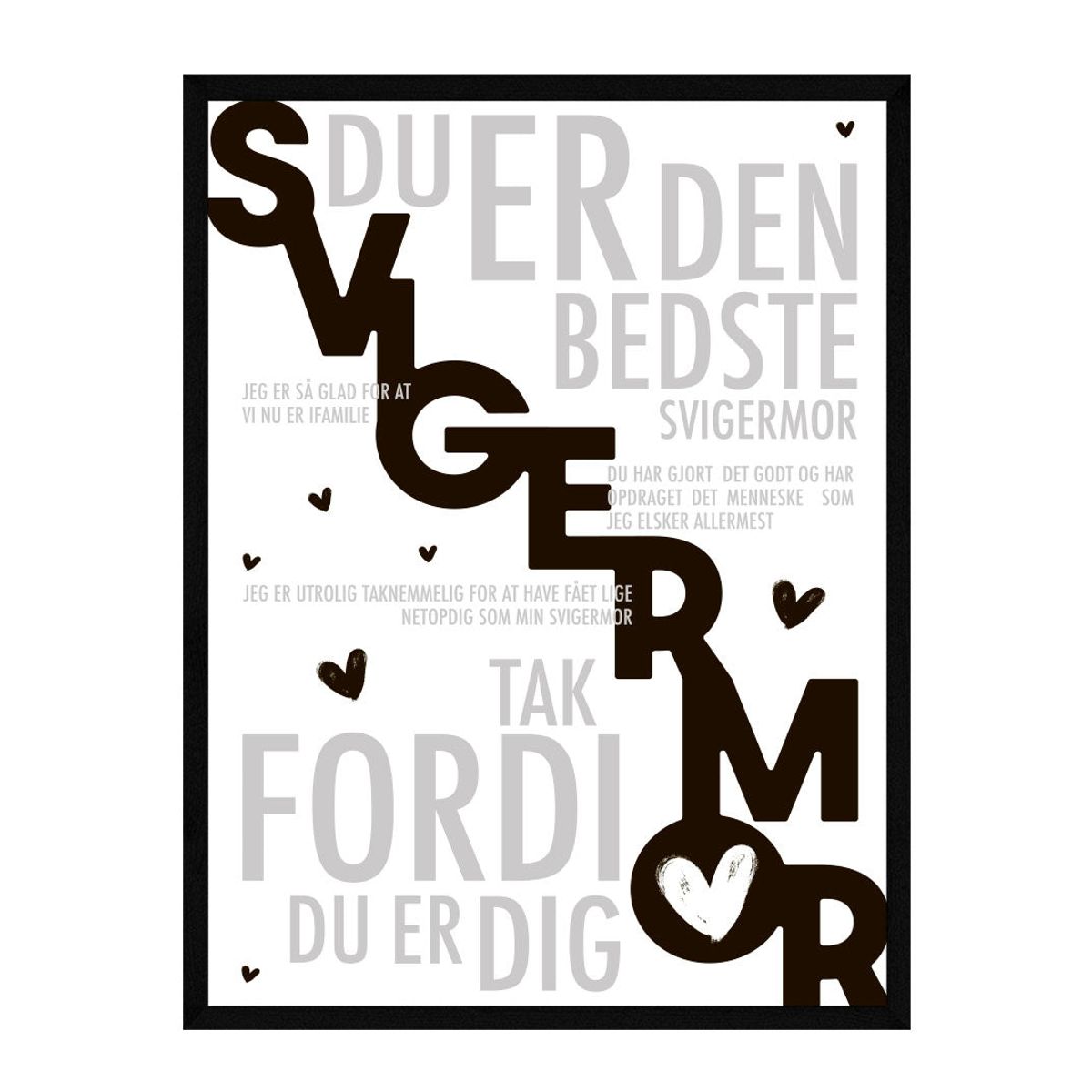 Svigermor plakat - Personlig plakat