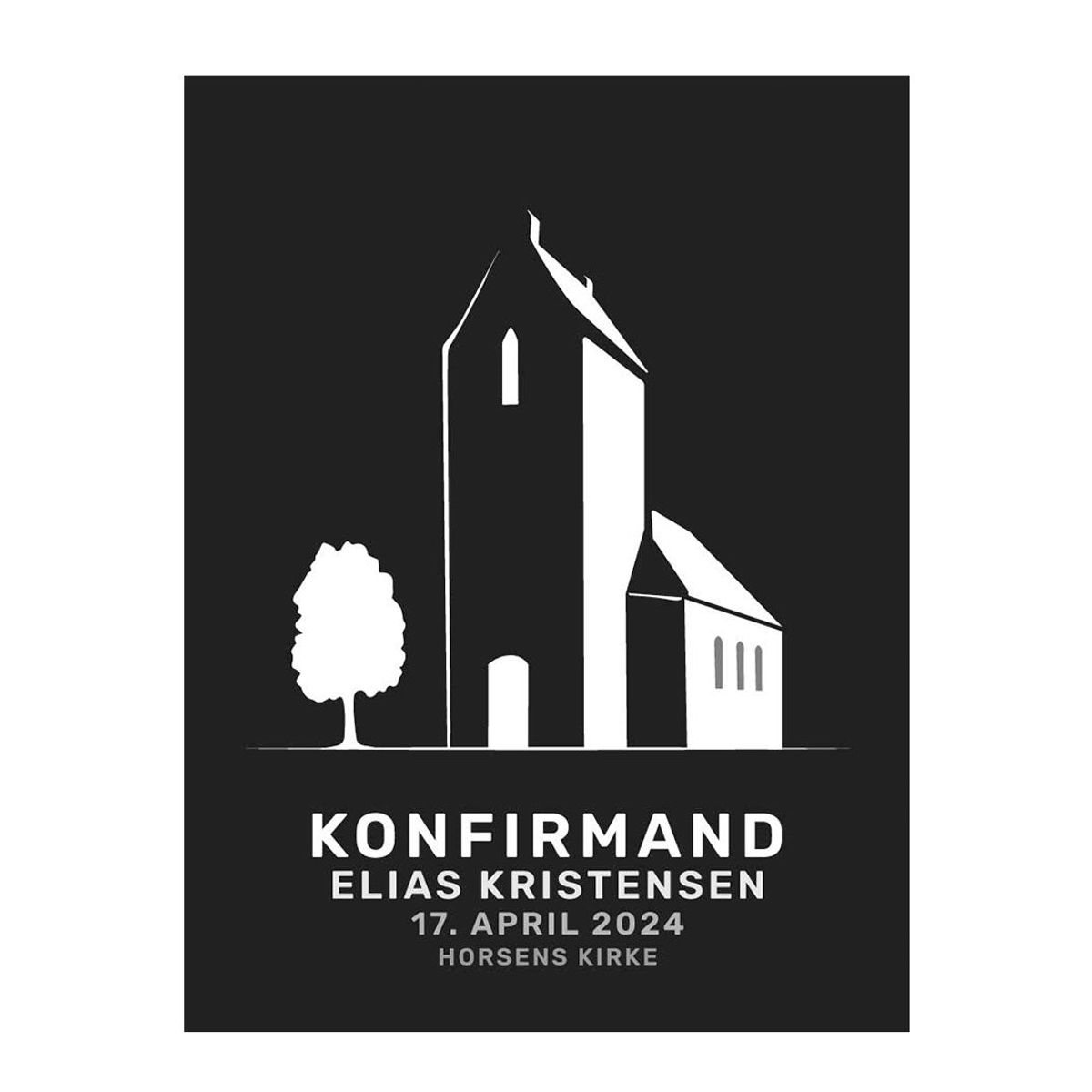 Konfirmand kirke plakat