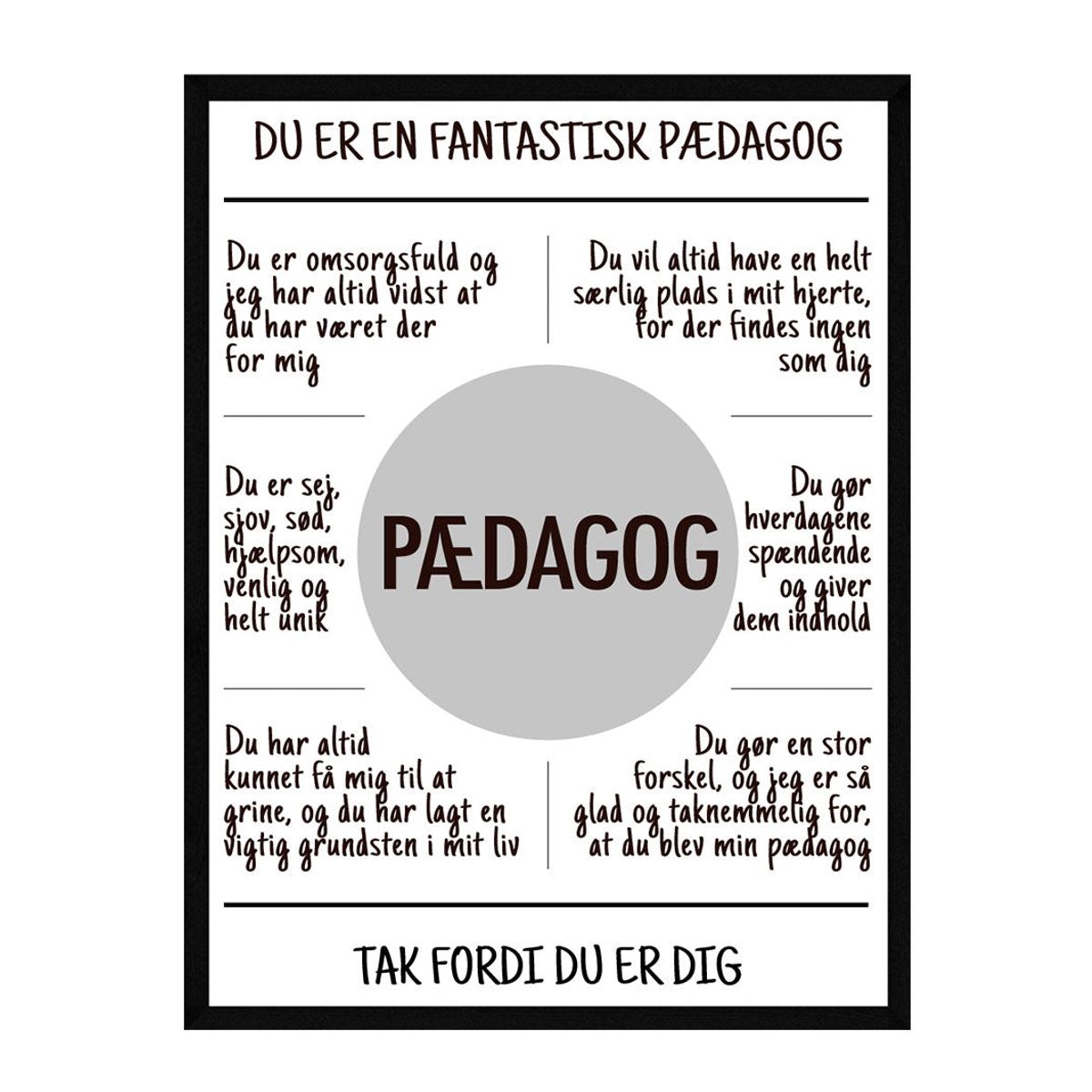 Pædagog plakat