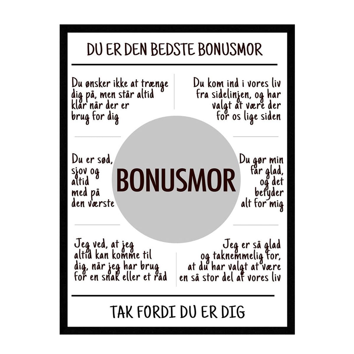 Bonusmor plakat