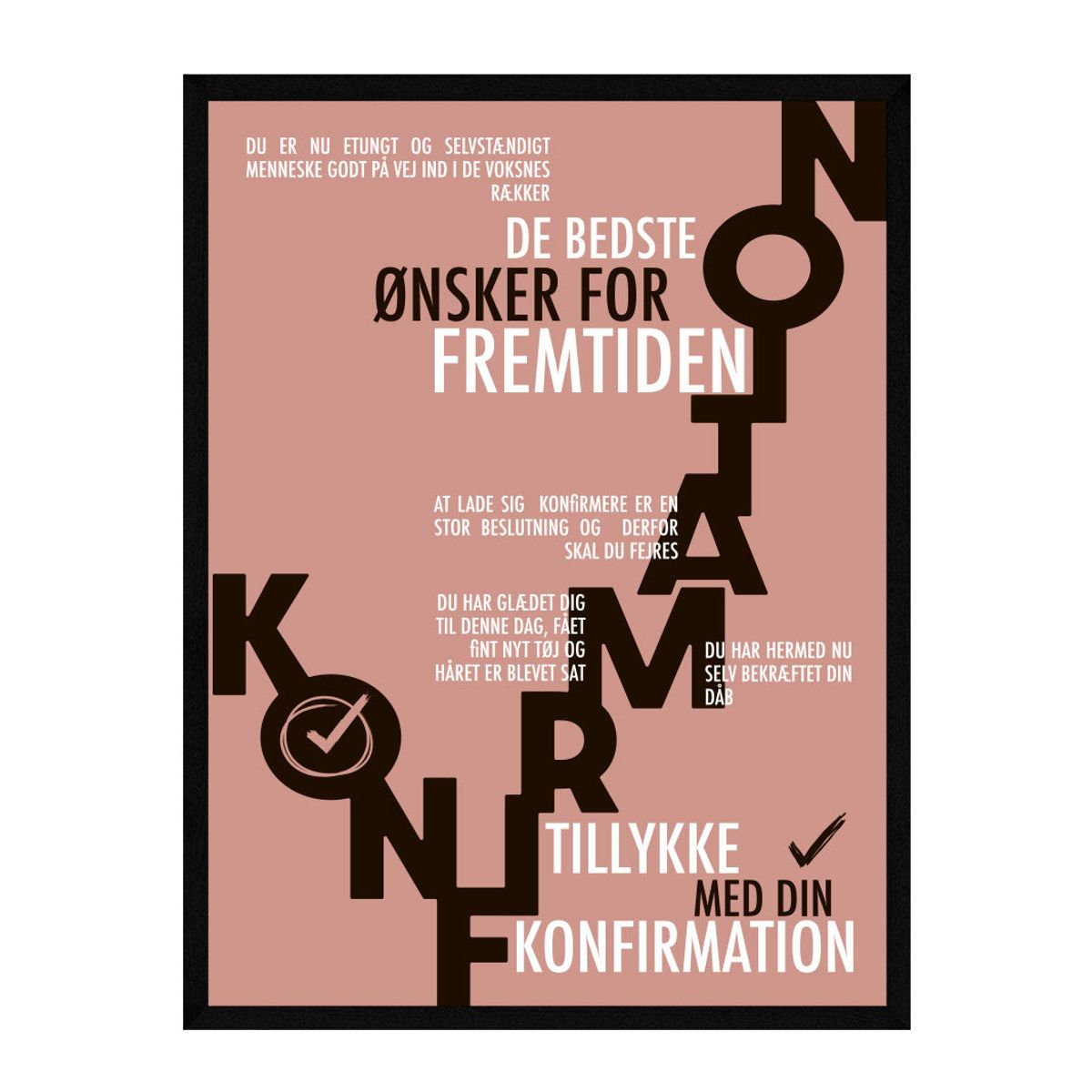 konfirmand plakat - Personlig plakat