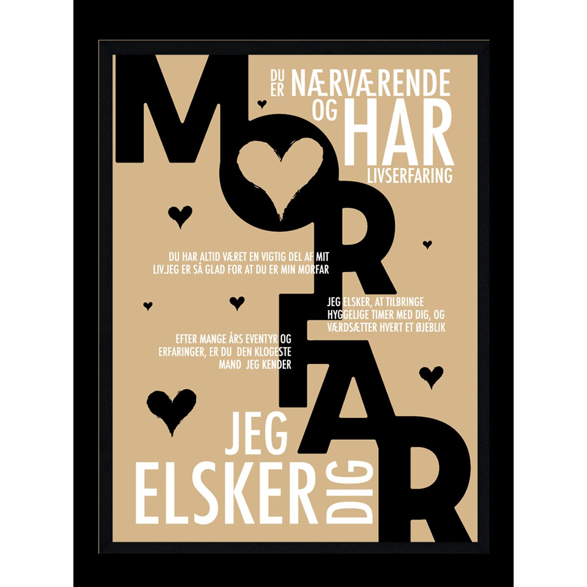 Morfar plakat - Personlig plakat