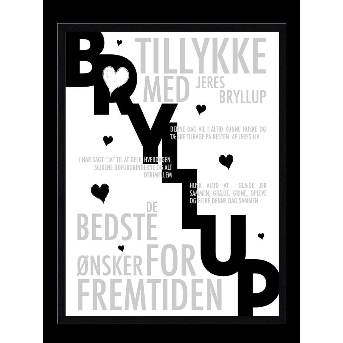 Bryllup plakat - Personlig plakat