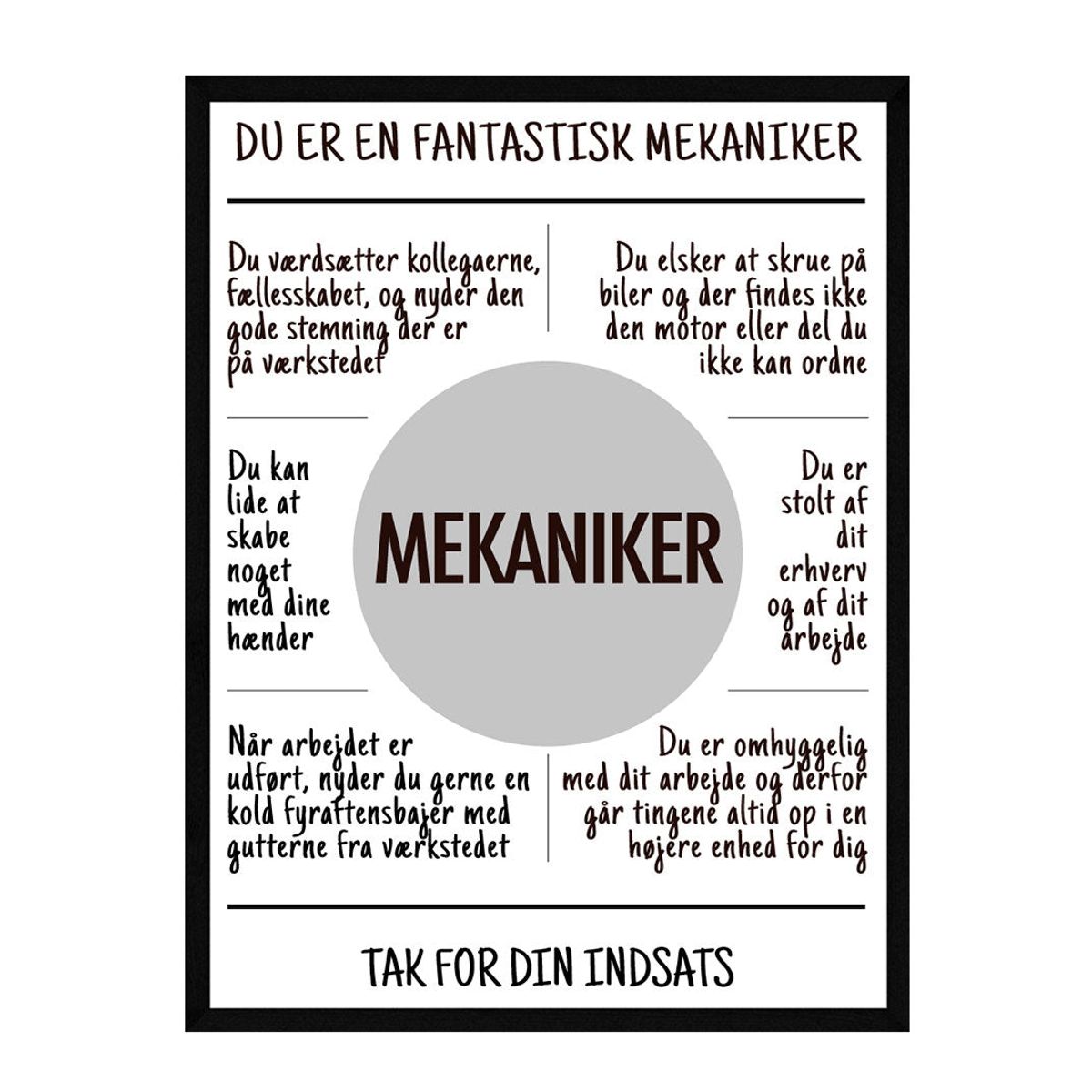 Mekaniker plakat