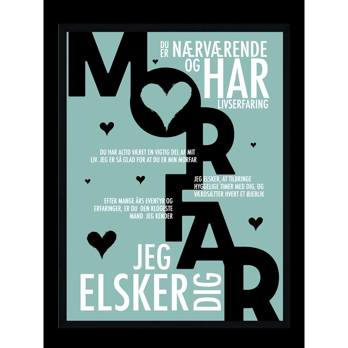 Morfar plakat - Personlig plakat