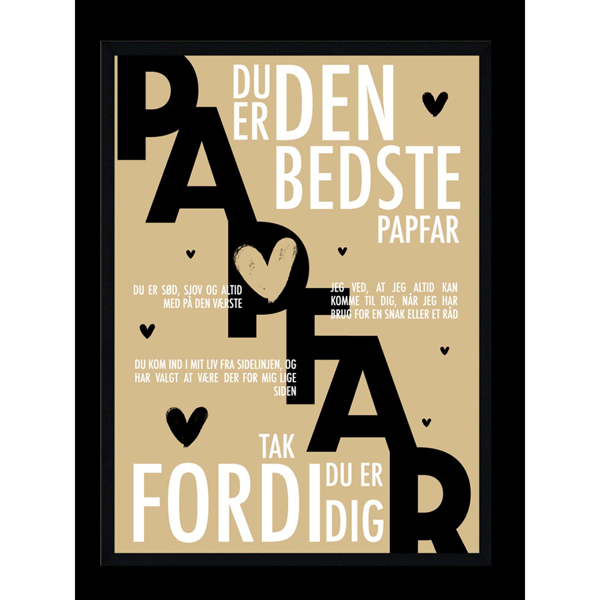 Papfar plakat - Personlig plakat