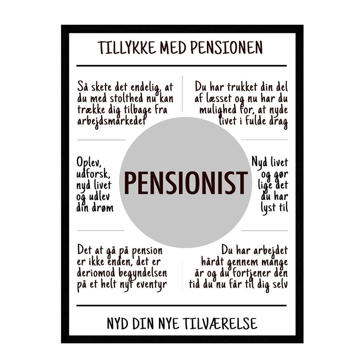 Pensionist plakat