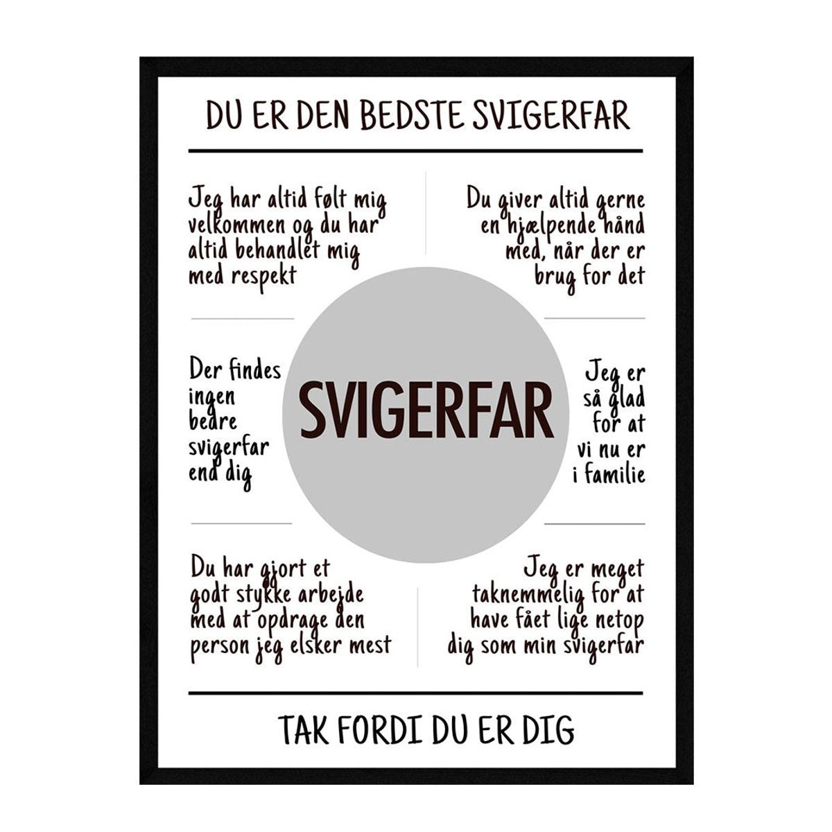 Svigerfar plakat