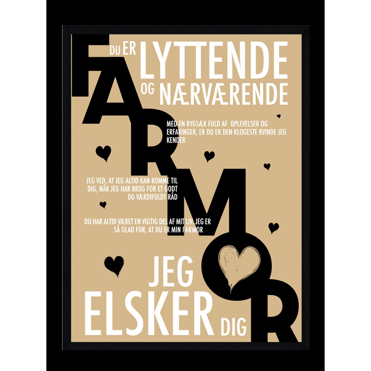 Farmor plakat - Personlig plakat