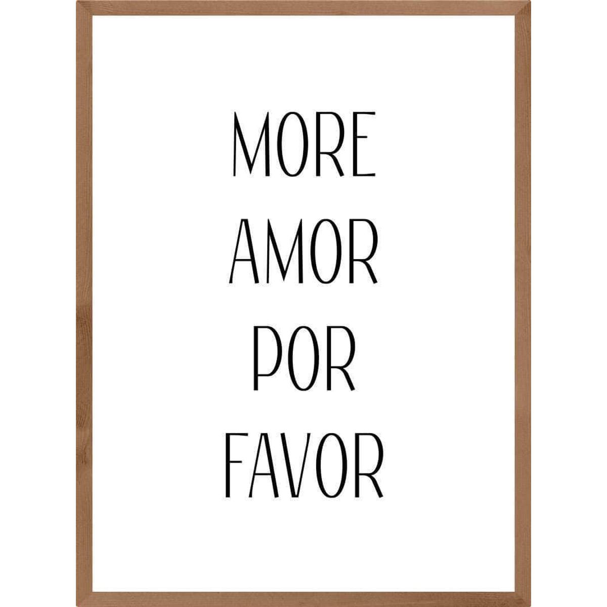 More amor por favor plakat