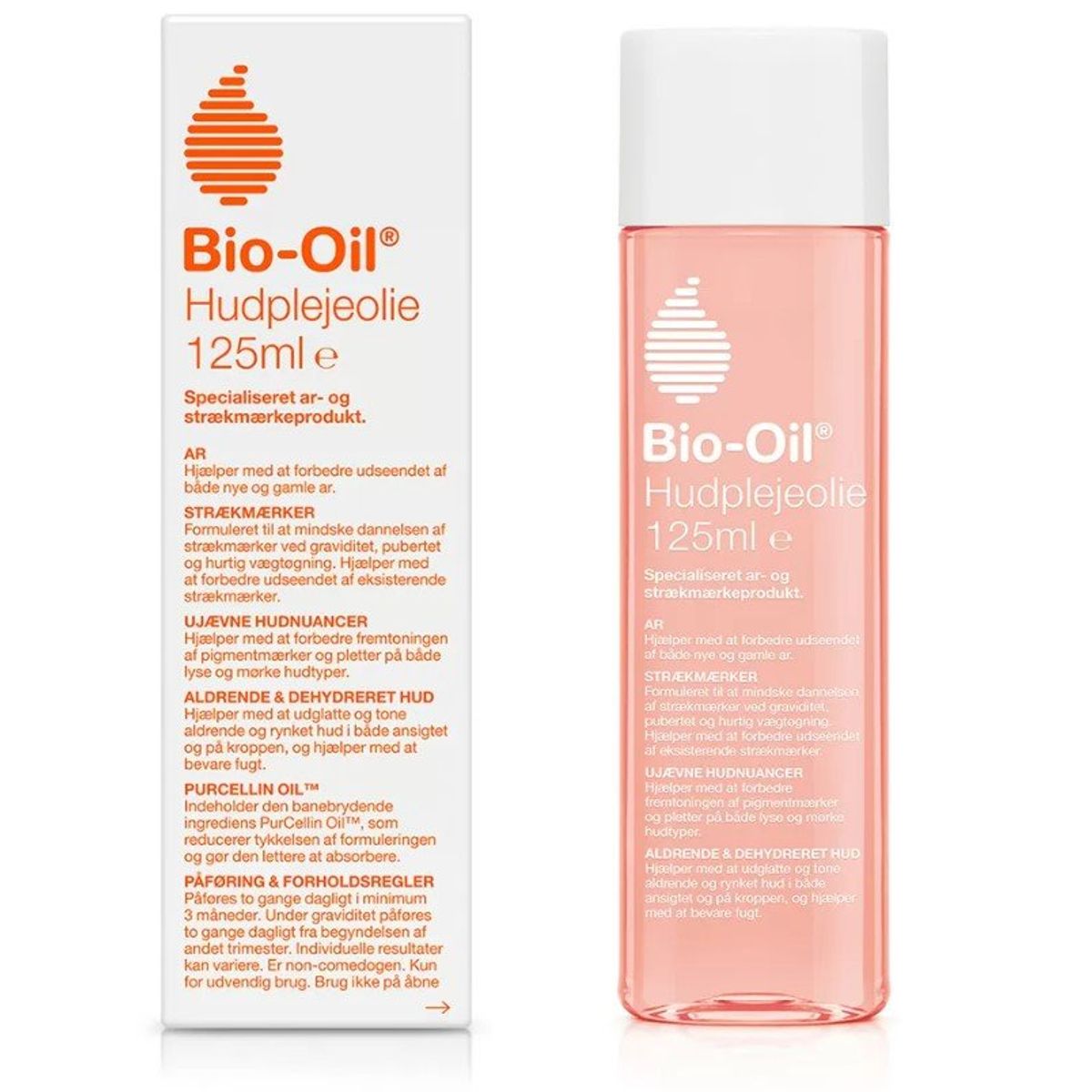 Bio-Oil hudplejeolie mod ar og strækmærker, 125 ml