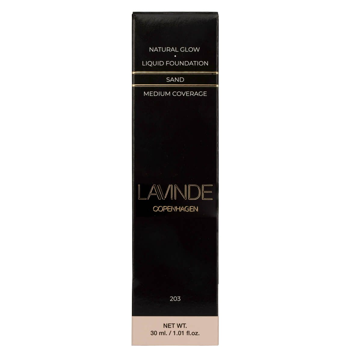 Lavinde Copenhagen NATURAL GLOW Liquid Foundation Sand (203) 30ml