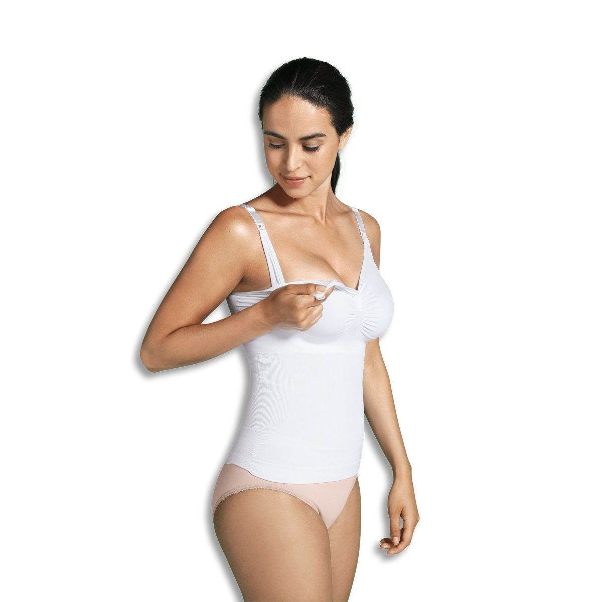 Carriwell ammetop med shapewear, hvid - large