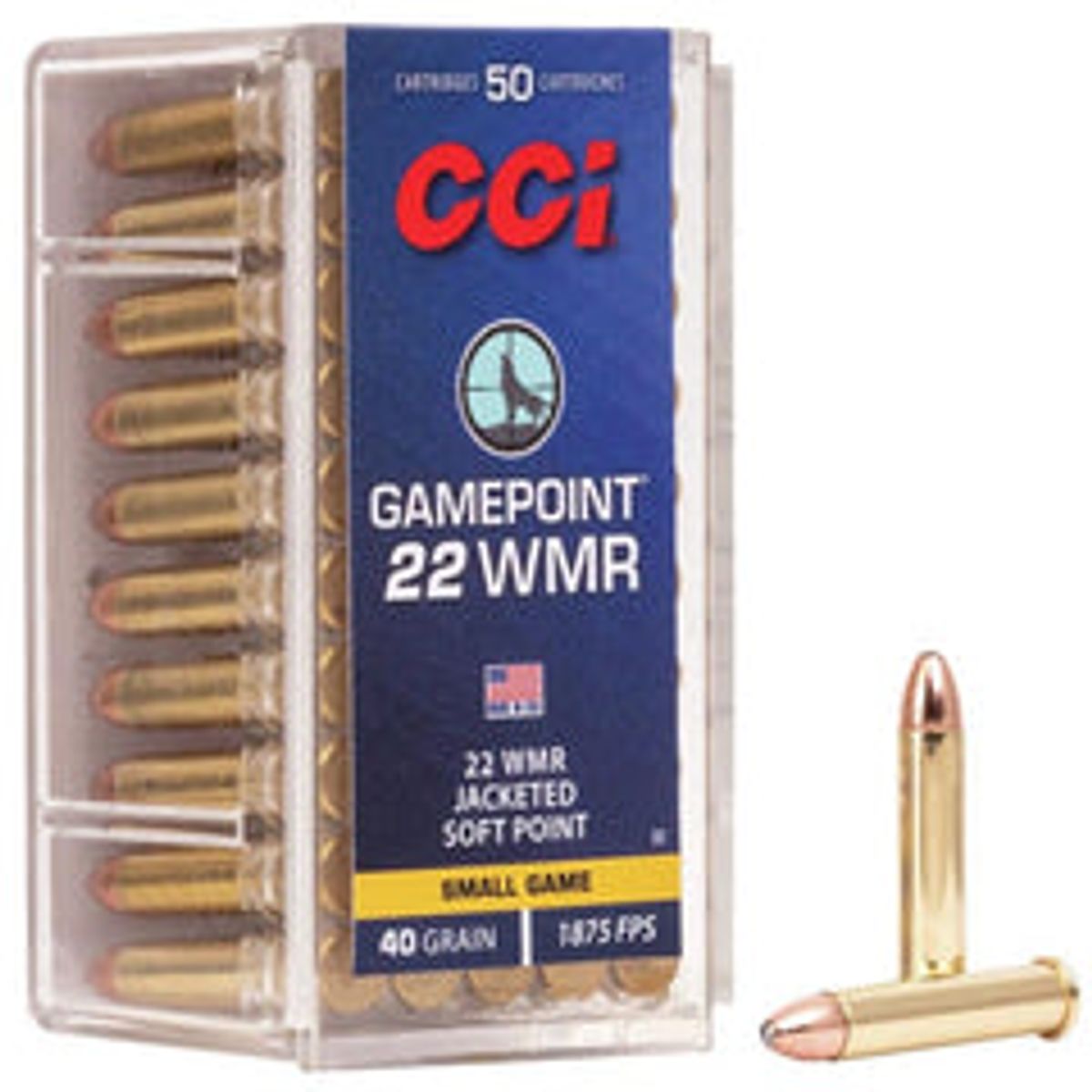 CCi Gamepoint 22WMR 40gr. 50 stk.