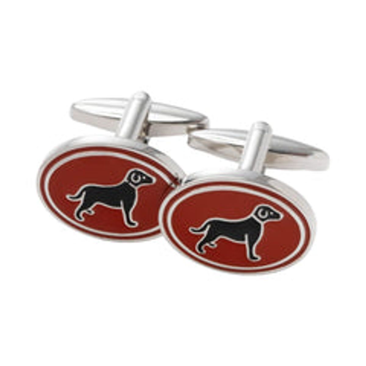 Laksen - Dog Cufflinks - Blood Orange