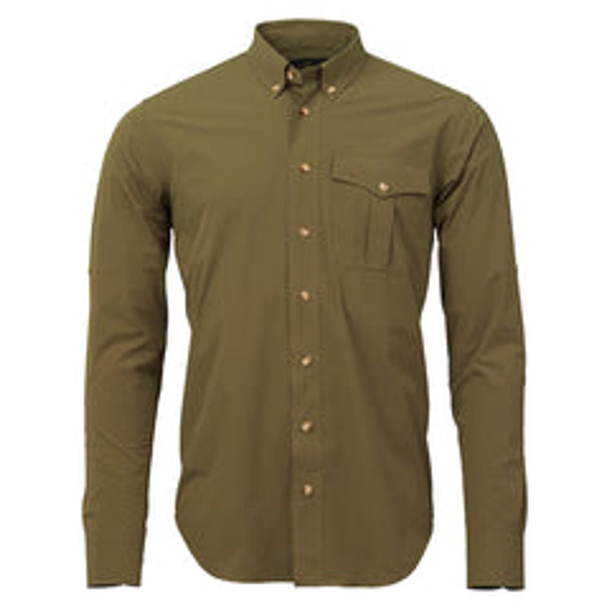 Laksen - Kinshasa Tech Skjorte - Olive Green