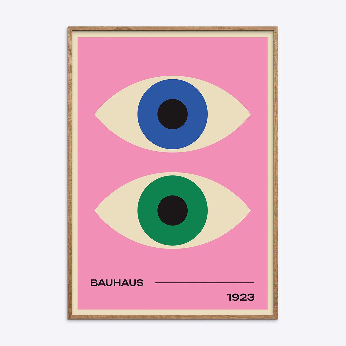 Bauhaus Plakat Pink 002 - 100x140 cm