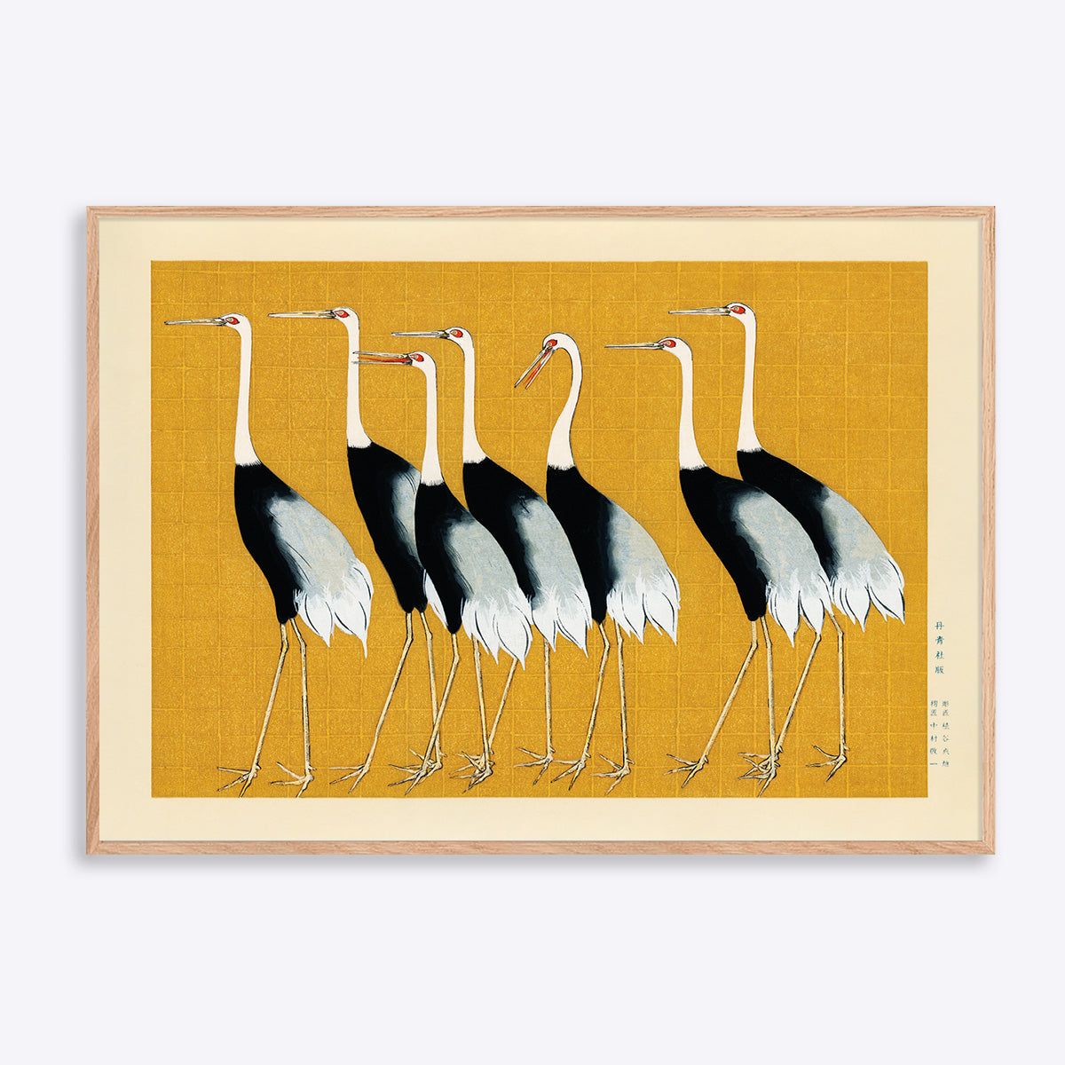 Japanese Red Crown Cranes - 70x100 cm