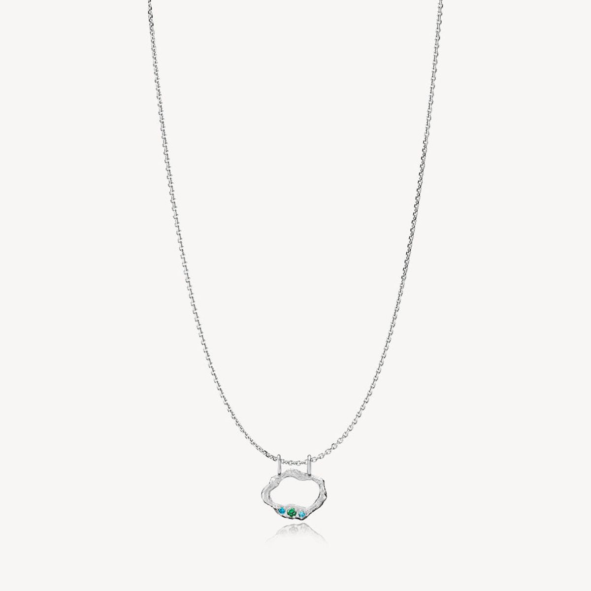 OCEAN - Necklace with pendant Silver - 55cm