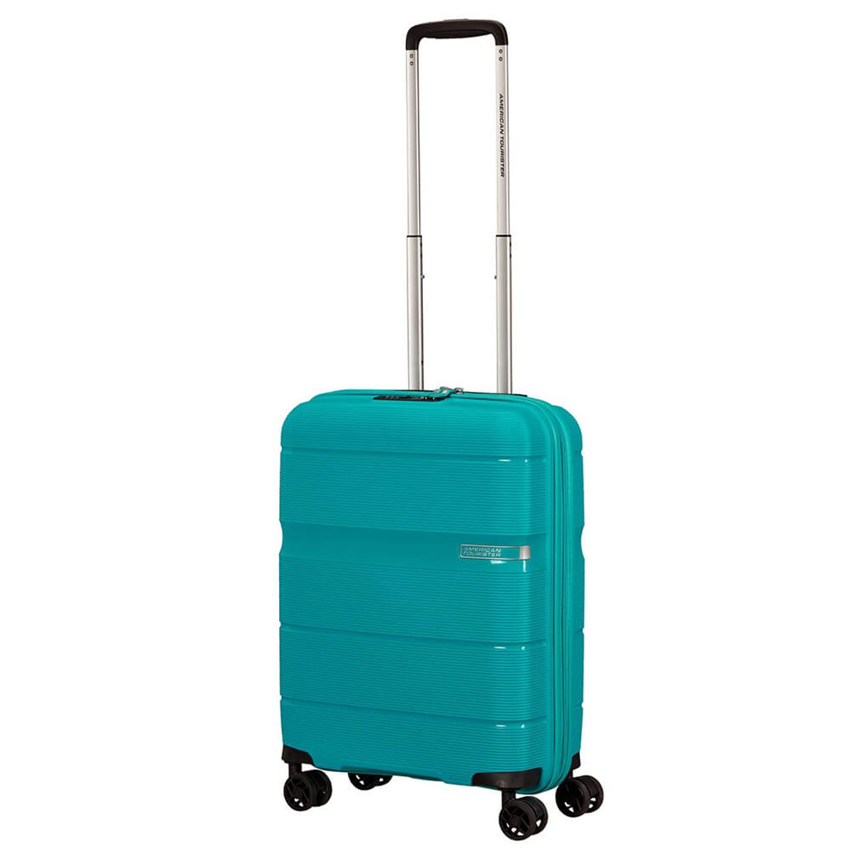 American Tourister Linex Spinner Blå Kuffert - Kabine - 55 cm