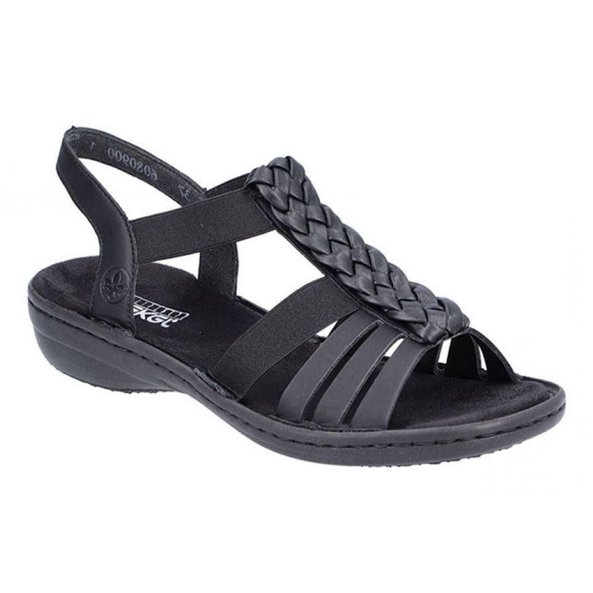 Rieker - Dame sandal, 42-0719 - Sort - 37