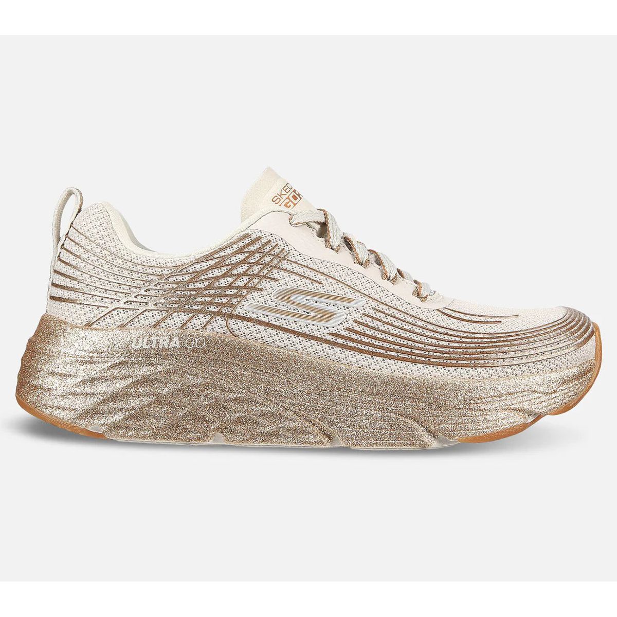 Skechers - Max cushioning-Elite Lustrous - 76-1112 - Hvid/guld - 37