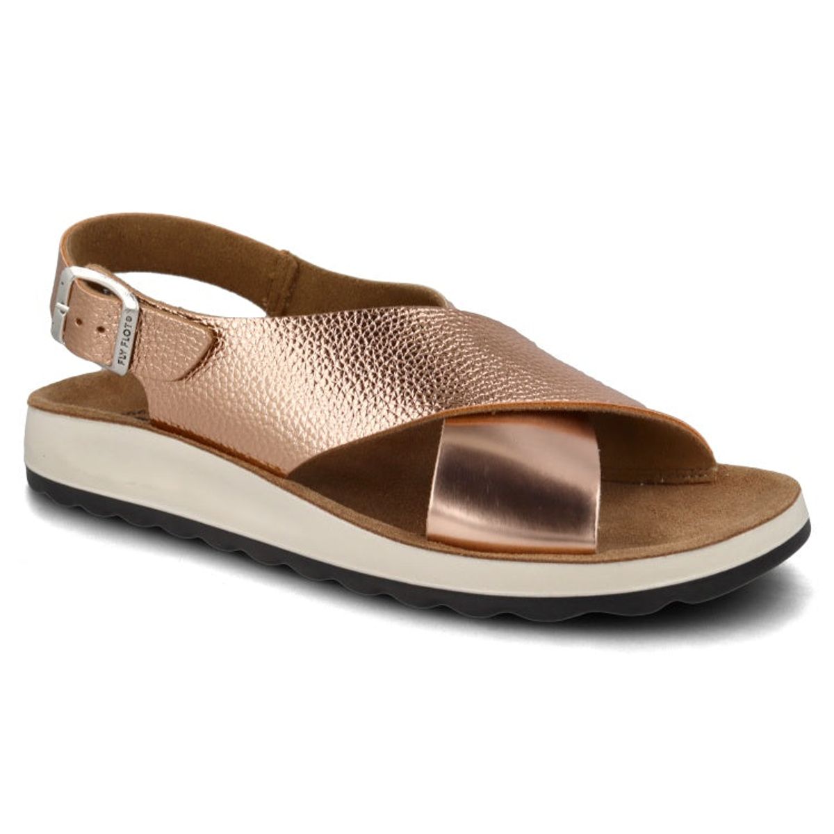 Fly Flot - Sandal m/kryds over foden, 42-0721 - Bronze - 37