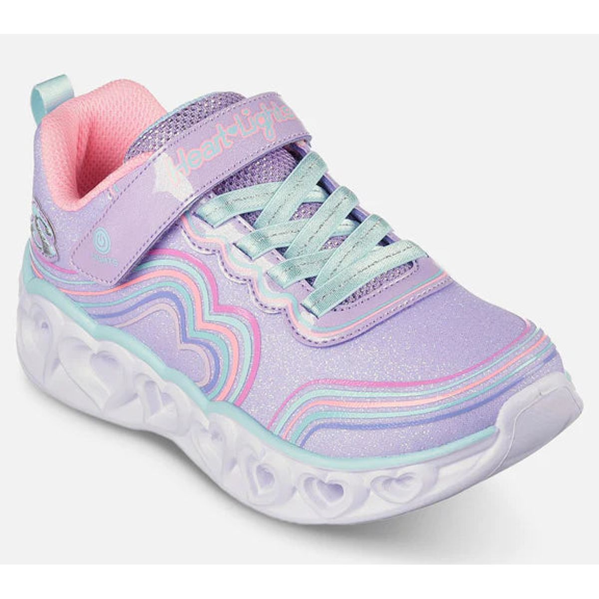 Skechers - Hearts Lights - Retro Lights, 76-1053 - Lilla - 32