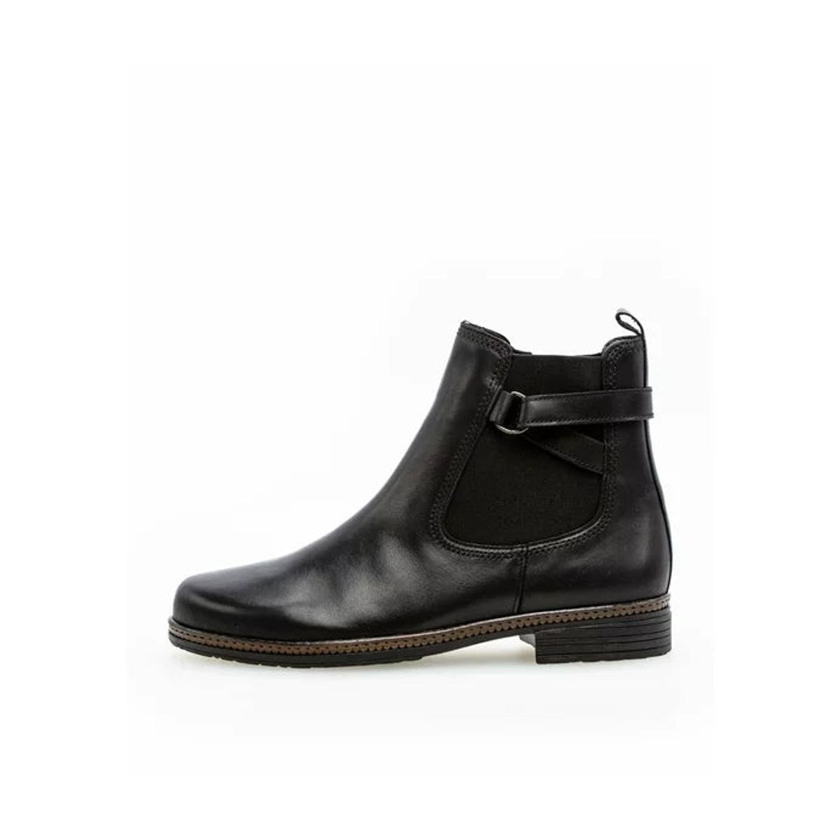 Gabor - Chelsea boot med rem, 52-0911 - Sort - 7