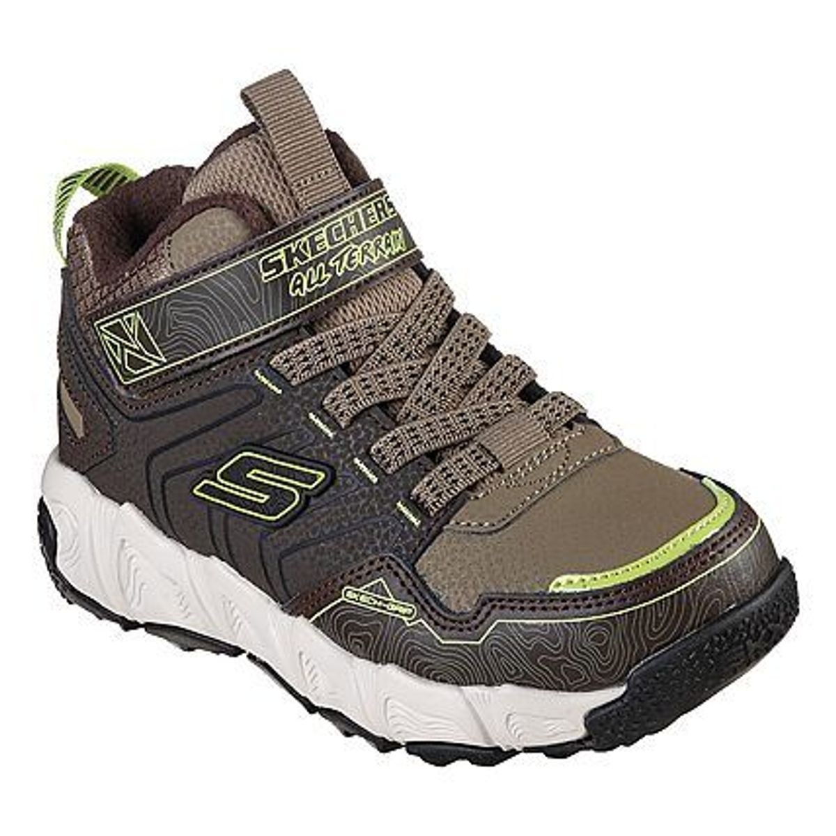 Skechers - Boys Velocitrek Waterproof, 74-0141 - Brun/Grå - 31