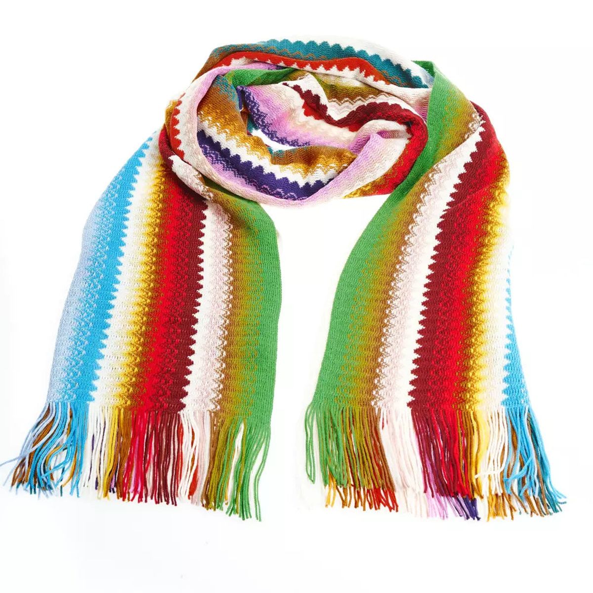 Missoni Multicolor Wool Dame Scarf