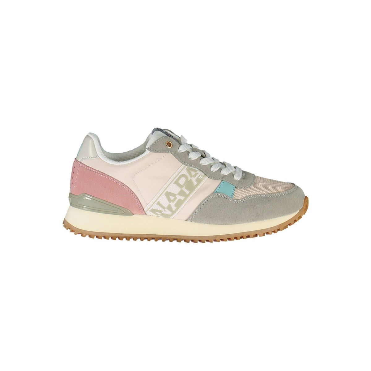 Napapijri Chic Pink Laced Sneakers with Logo Detail