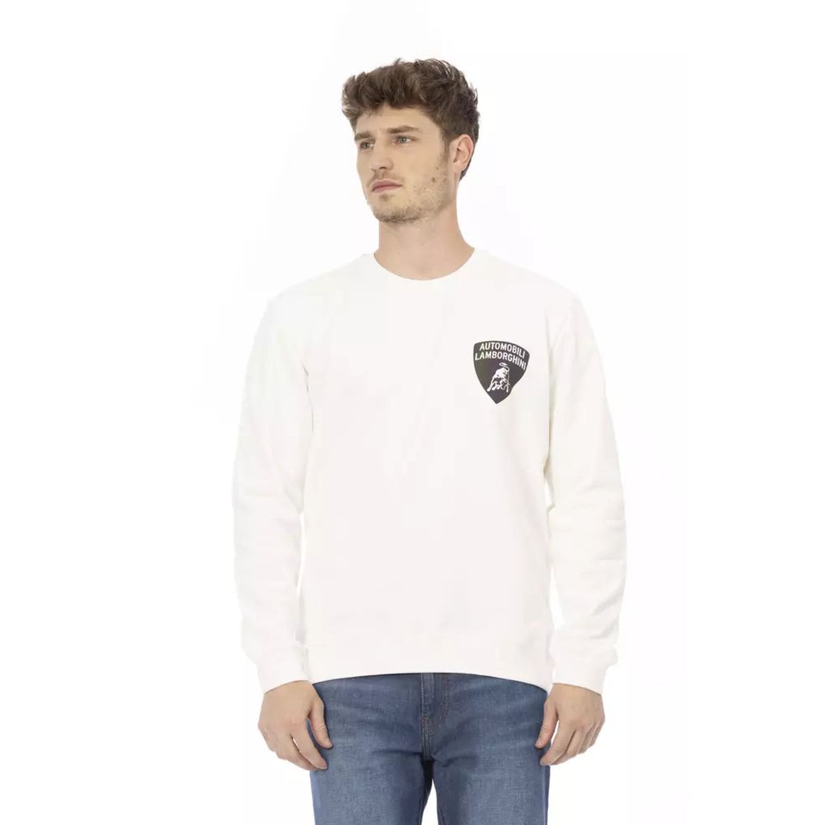 Automobili Lamborghini Hvid Bomuld Sweater